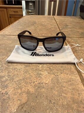 Blenders Men's Black Sunglasses with Gray Lenses